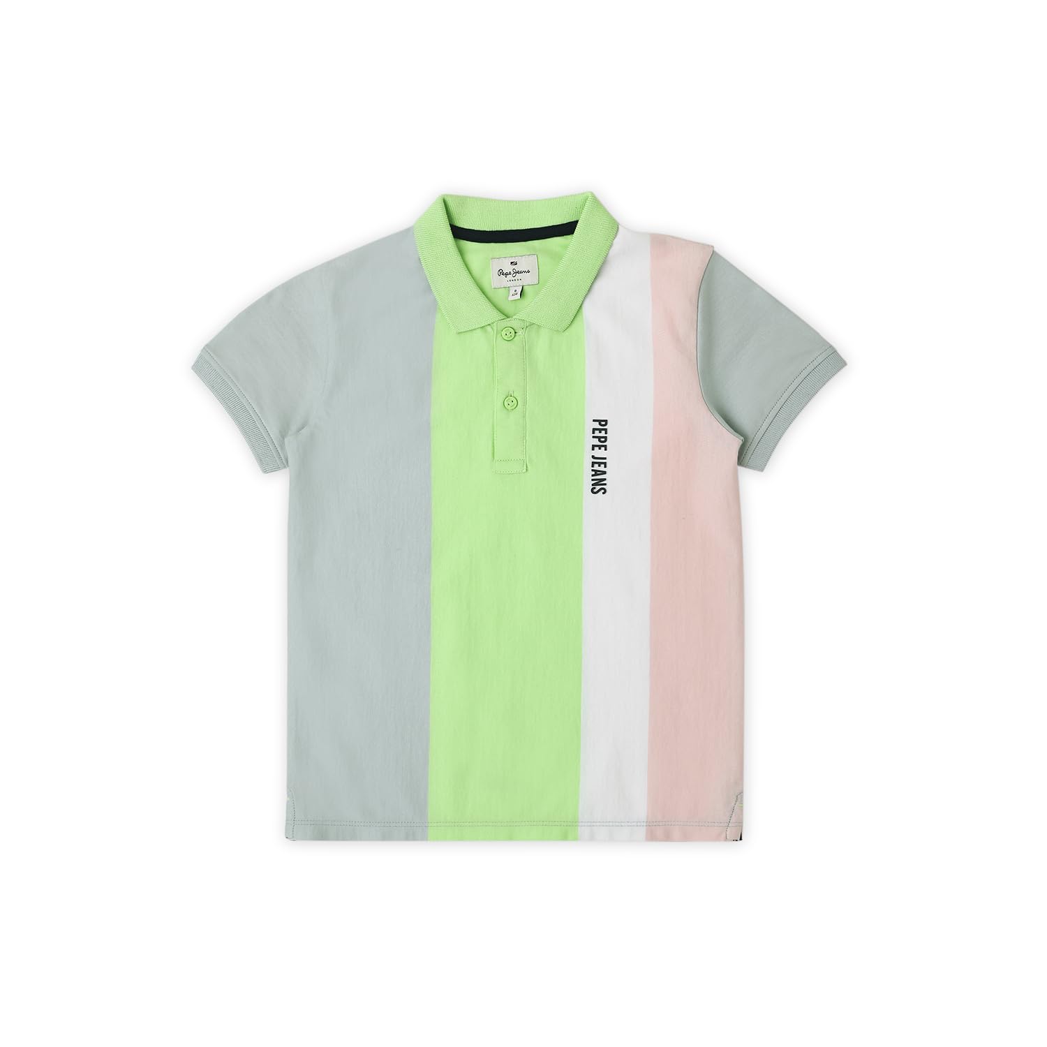Pepe Jeans BoyS Striped Regular Fit T-Shirt (Pb540947_Green
