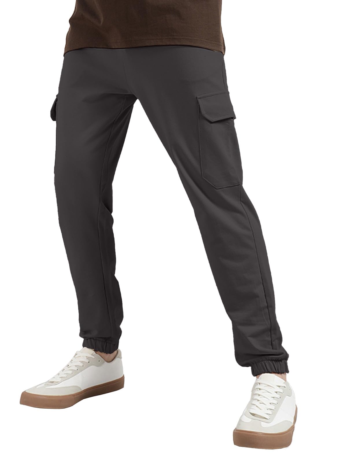 Veirdo Mens 100% Cotton Regular Fit Eiffel Tower Mid Rise Trackpants with Pocket