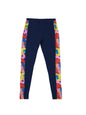 The Souled Store Swirl Girls Navy Blue Solid Cotton Leggings (2-8 Yrs)