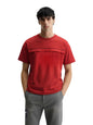 The Indian Garage Co Mens Relaxed Fit Half Sleeves Applique Crew Neck Sweater