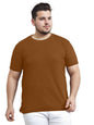 Nobero MenS Solid Regular Fit T-Shirt (1M-Twts-R0041_Nutshell