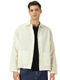 Thomas Scott Oversized Linen Double Pocket Solid Shirts for Mens Lime Green