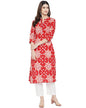 Pinkmint Women Cotton Kurti Ll Stright Printed Collared V Neck Kurta Ll Stylish Regular Fit KurtiS (Pack Of 01)