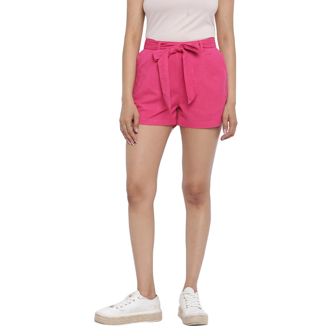 Fabindia WomenS Hotpants (10736349_Pink
