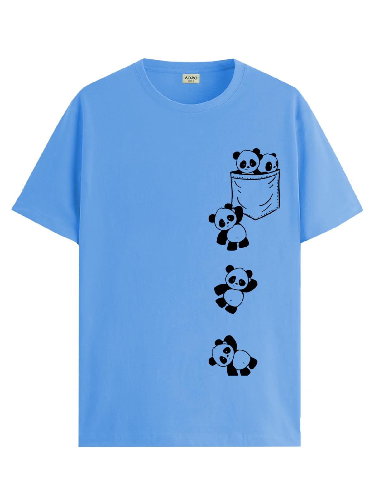 ADRO Tshirt for Men | Printed T Shirt for Men | 100% Cotton T-Shirt |Printed T Shirt | T-Shirts | RN24-POC