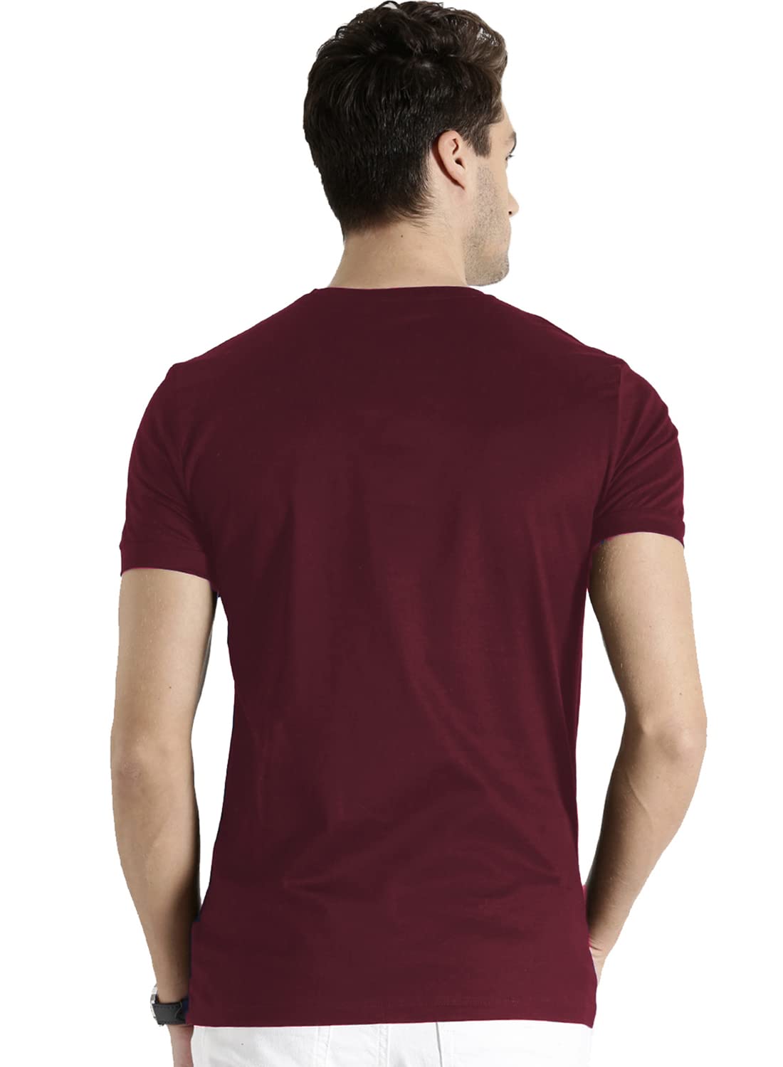 ADRO You Decide Mens Printed T-Shirts (RNR-M-DEC-MR_Maroon)