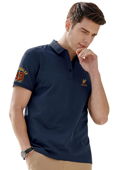 Noble Monk Polo Regular Fit Tshirt Navy Blue