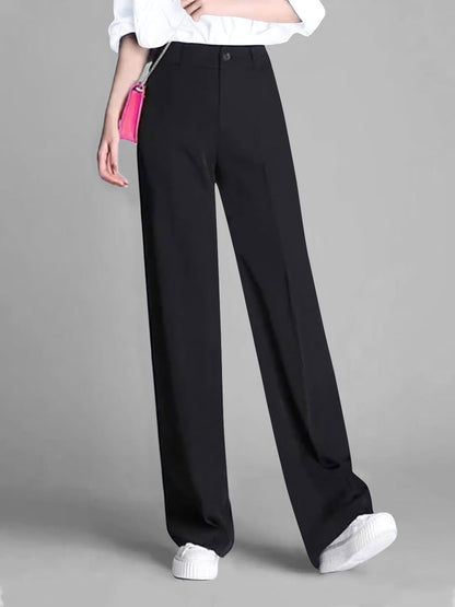 Toochki Trousers for Women | Loose Fit Pant | Womens High-Waisted Pants | Trouser | Black Korean