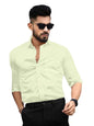 Pinkmint Men's Solid Shirt | Soft Cotton Blend | Casual Shirt | Plain | Full Sleeve - Regular Fit (Available in Plus Size and Pa