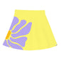 Kyda KidsGirls Cotton Printed Skirt Attached With Inner Lycra Shorts(Pack Of 1) Yellow