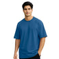 Nobero MenS Solid Oversized Fit T-Shirt (1M-Twts-R0039_Marine