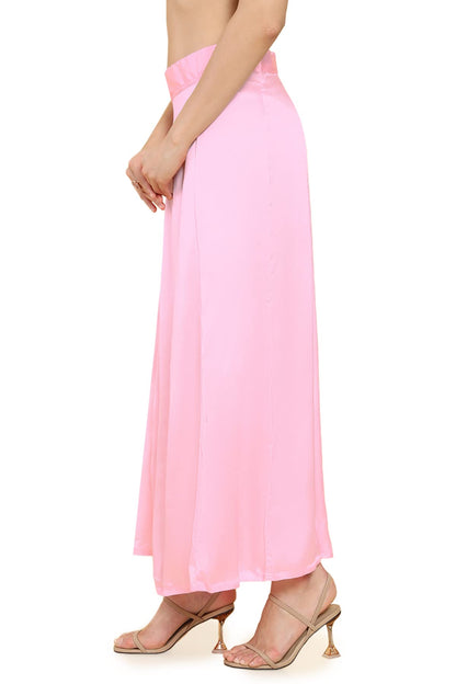 Soch Women Pink Satin Solid Petticoat