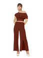 Oomph! WomenS Stretchable Lycra Top And Trouser Pant Set |Two Piece Co-Ord Set | Wester Wear Regular Fit | Stylish Multipurpose