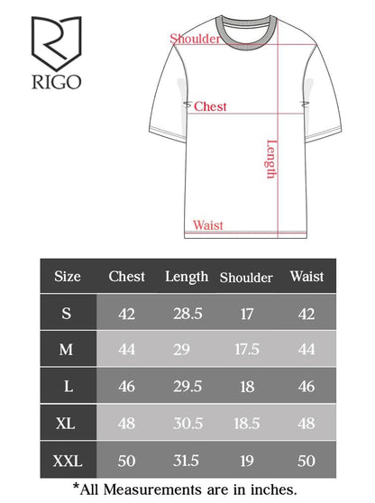 Rigo Printed Oversized T-Shirts for Men | Drop Shoulder T-Shirt for Men White