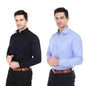 Xjarvis Clifton MenS Regular Fit Cotton Blend Plain Shirt  Full Sleeves Casual & Formal Summer Shirt With Pocket Design & Sprea