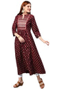 ANNI DESIGNER Women's Cotton Blend Traditional Printed Anarkali Kurta (Relian Multi)