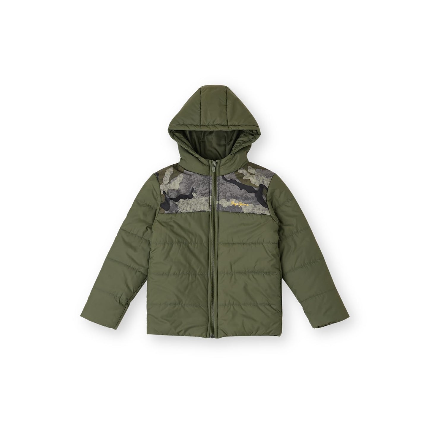 Pepe Jeans BoyS A-Line Coat (Pb401262_Olive Green