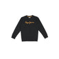 Boys Black Graphic Print Full Sleeved Sweatshirt