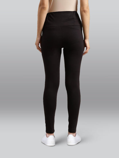 Lyra Overbelly Maternity Leggings Black
