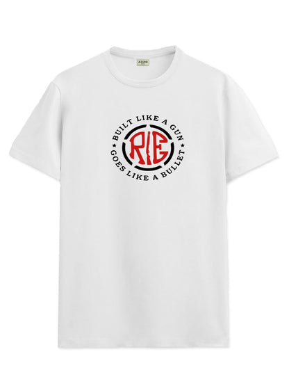ADRO Tshirt for Men | Printed T Shirt for Men | 100% Cotton T-Shirt |Printed T Shirt | T-Shirts | RN24-BUL-WH-L White