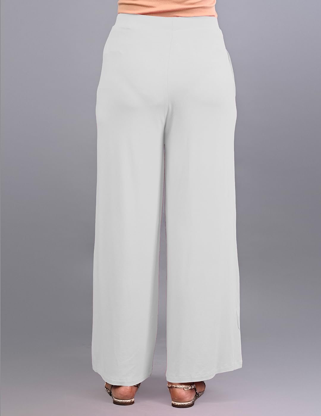 Lyra Viscose Palazzo For Women White