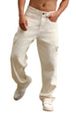 Hubberholme Men Grey Cotton Relaxed Fit Mid-Rise Solid Jeans