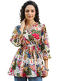 PATLANI Womens Floral Letest Design Digital Print Rayon Full Stitched Top.