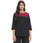 Fabindia Women Round Neck Kurta Short Cotton_Multicolour