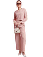 Selvia Womens Co-ords Set|Lycra Crop Top & Trouser Set|Casual Co-ords Set for Women|Two Piece Co-ord Set|Crop Top & Bottom Set(