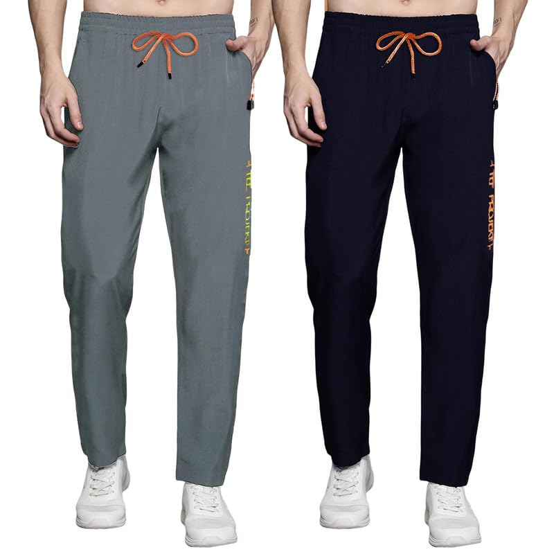 Pinkmint Combo Track Pant for Men Soild with Pocket Active Wear ll Gym Wear (Pack of 2)
