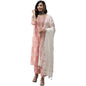 anubhutee Women's Pink Ethnic Motifs Printed Regular Pure Cotton Kurta Suit Set with Palazzos & Dupatta