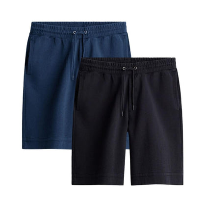 Nobero MenS Bermuda Shorts (1M-Bwsh-R0036-Bl_Black / Navy Blue