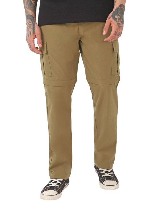 Bewakoof Men Solid Regular Fit Poly Spandex Pant_659634_Brown_28