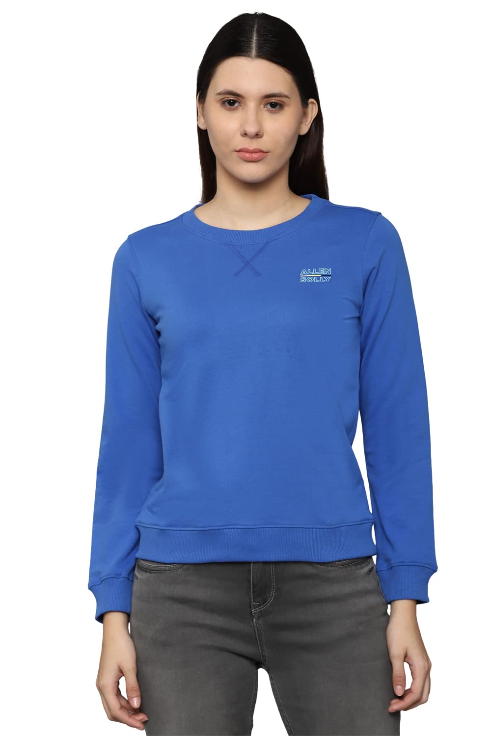 Allen Solly Women Regular Fit Solid Round Neck T-Shirt