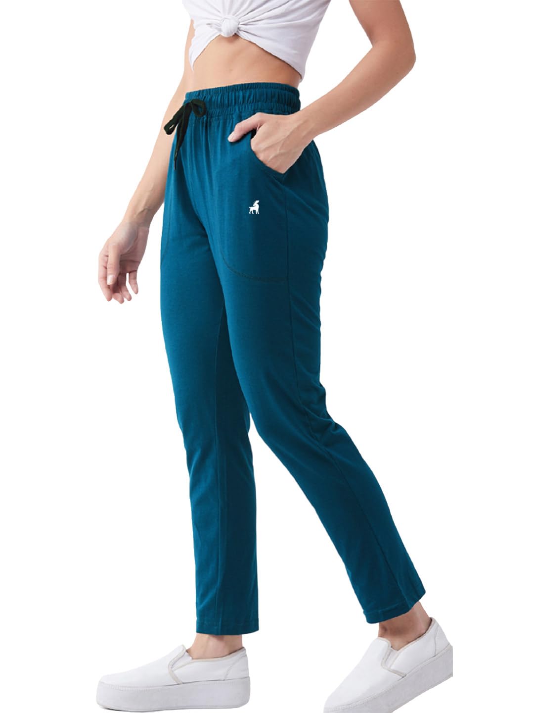 Modeve WomenS Regular Fit Track Pants (4101_Teal