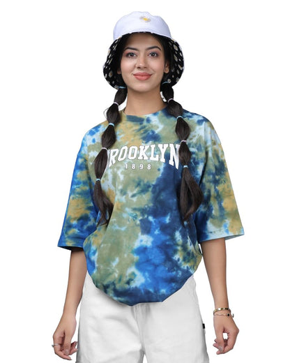 Noble Monk WomenS Pure Cotton Loose Fit Round Neck T-Shirt
