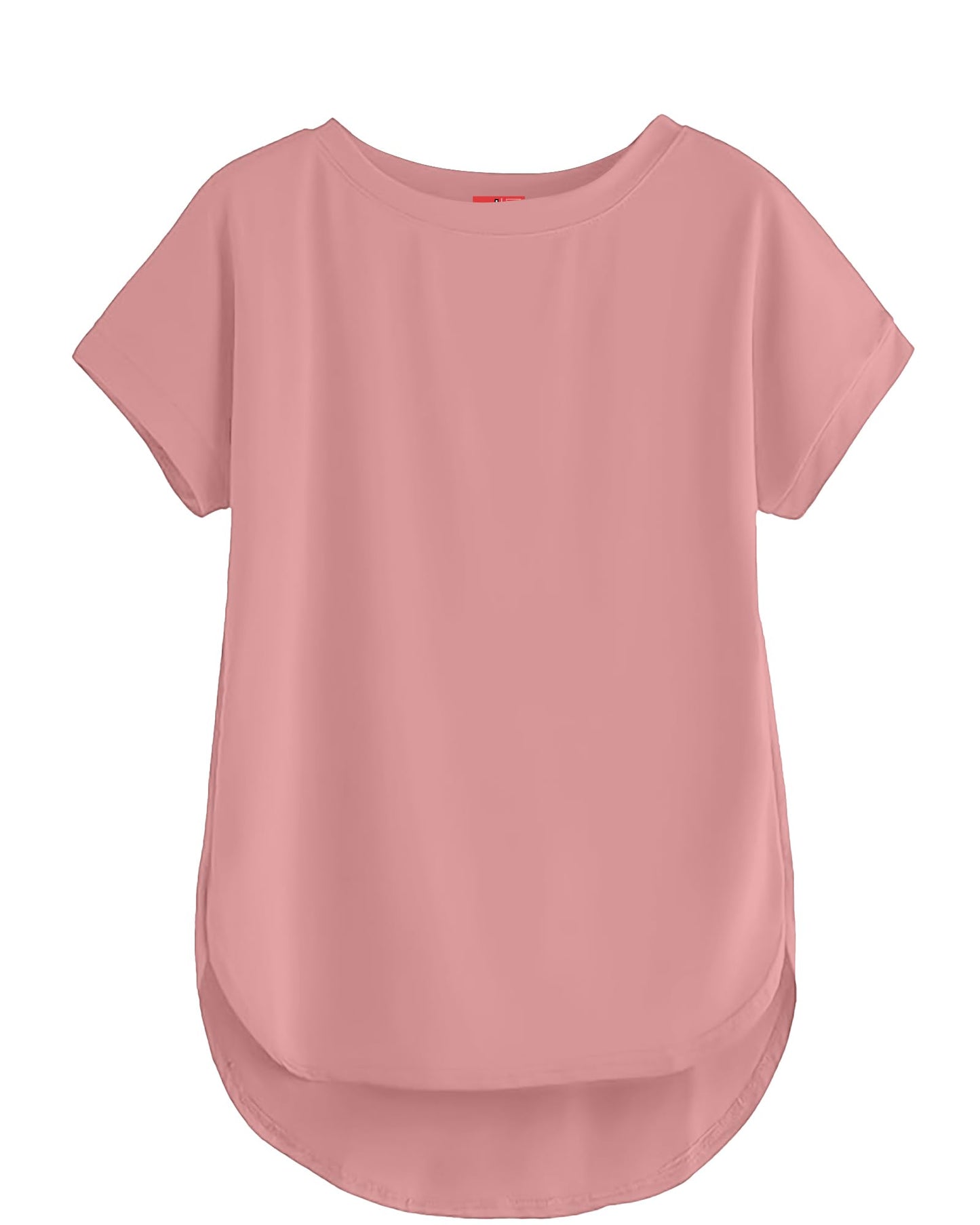 SHODOX Womens Cotton Blend Solid Regular fit Round Neck Short Sleeve T-Shirt (Pack of 1)