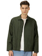 Thomas Scott Oversized Linen Double Pocket Solid Shirts for Mens Green