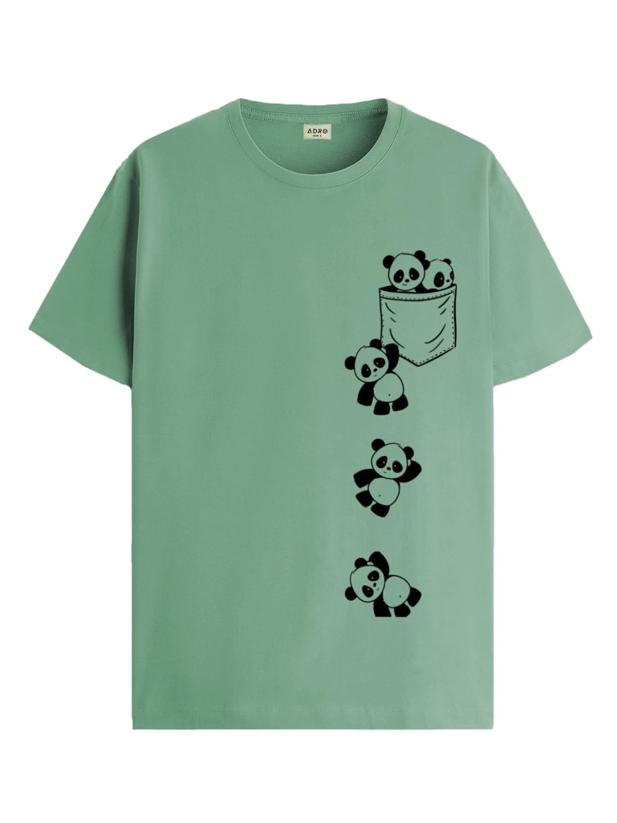 ADRO Tshirt for Men | Printed T Shirt for Men | 100% Cotton T-Shirt |Printed T Shirt | T-Shirts | RN24-POC
