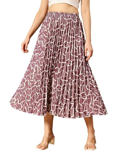 Kzully Crepe Western Skirt Purple