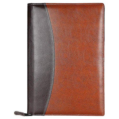 Eclet Size Document File Folder Certificates, Legal Paper Holder PU Leatherette Material Professional Waterproof Chain File Offi