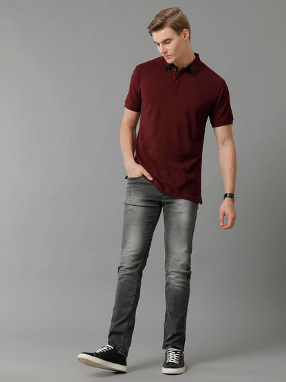 ADRO Premium Cotton Polo for Men (PN23-H-PLN-MR_Maroon)
