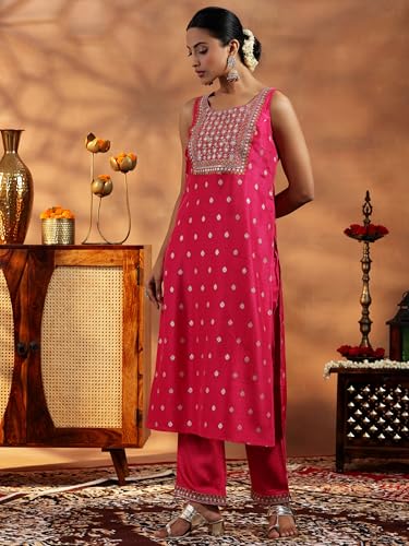 Libas WomenS Silk Blend Kurta Set (36867O