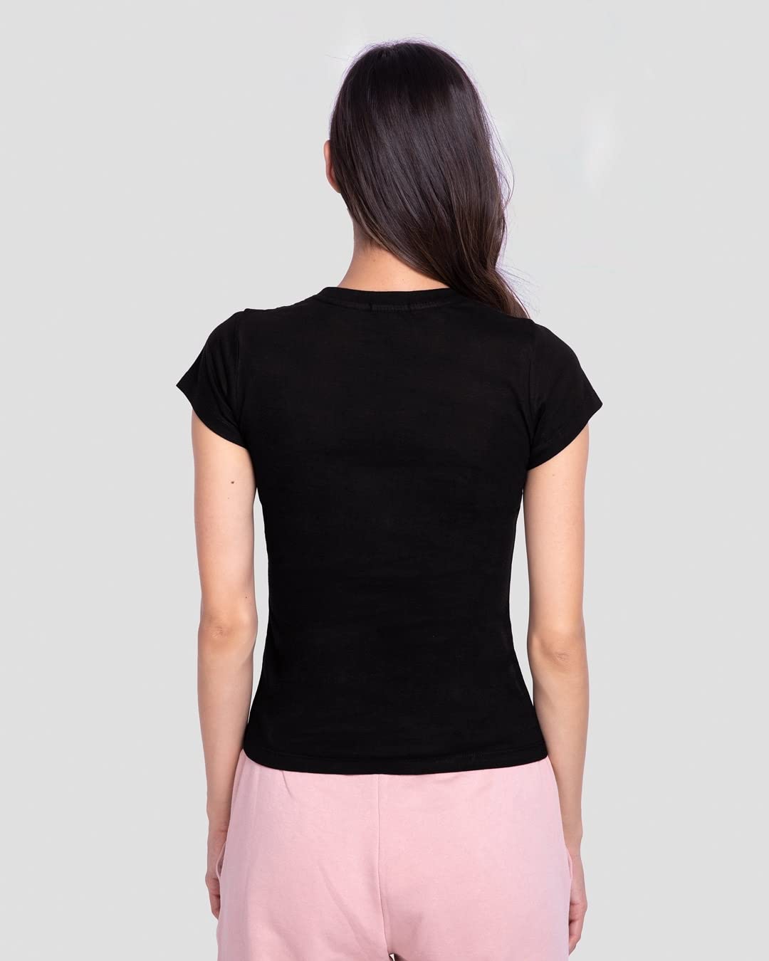 Bewakoof Womens Graphic Printed 100% Cotton T-Shirt - Slim Fit, Round Neck, Half Sleeves