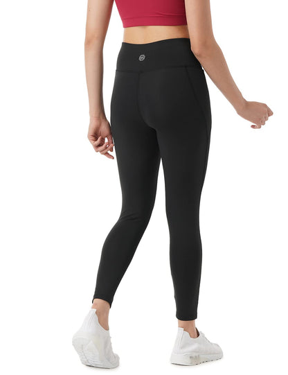 PUMPD Womens Stretchable Leggings -Two Deep Side Pockets, Ankle Length, Lightweight, Anti-Odor, Squat Proof, Dry Tech, Ultra Sof