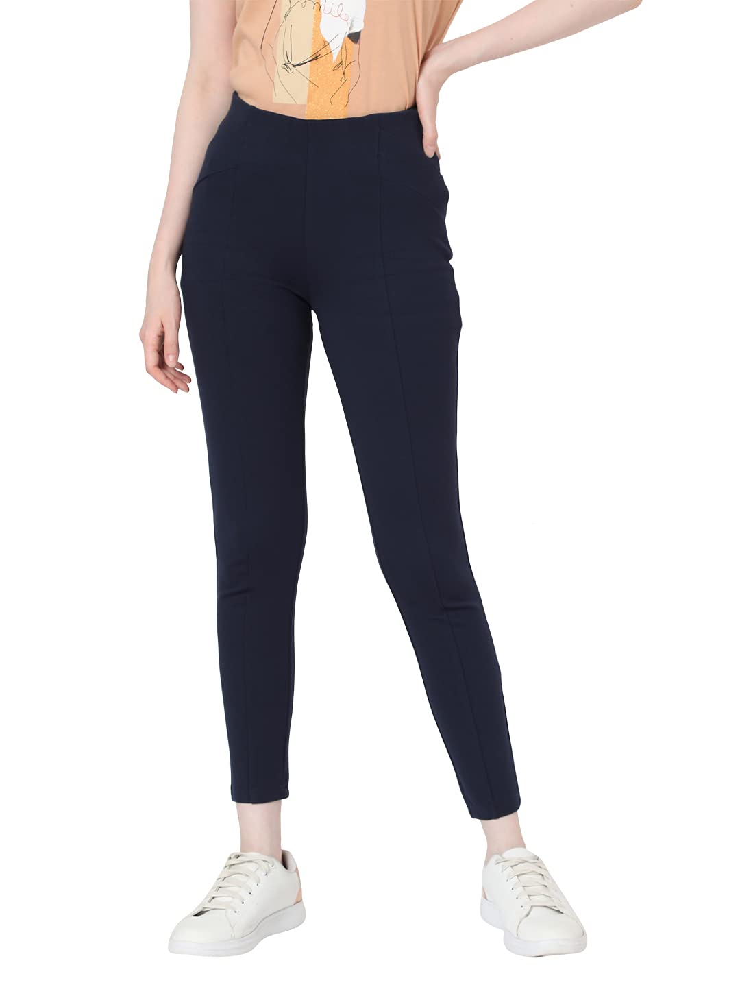 Vero Moda WomenS Slim Leggings (214668906_Navy Blazer_S)