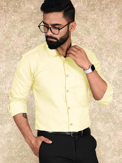Pinkmint Casual Shirt for Men Regular Fit Long Sleeve Shirt Suitable for Event, Formal Wear