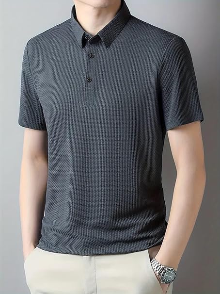 Trillmixa Textured T-Shirt For Men || Casual T-Shirt For Men || T-Shirt For Men || Men Stylish T-Shirt || Men Fancy T-Shirt || P
