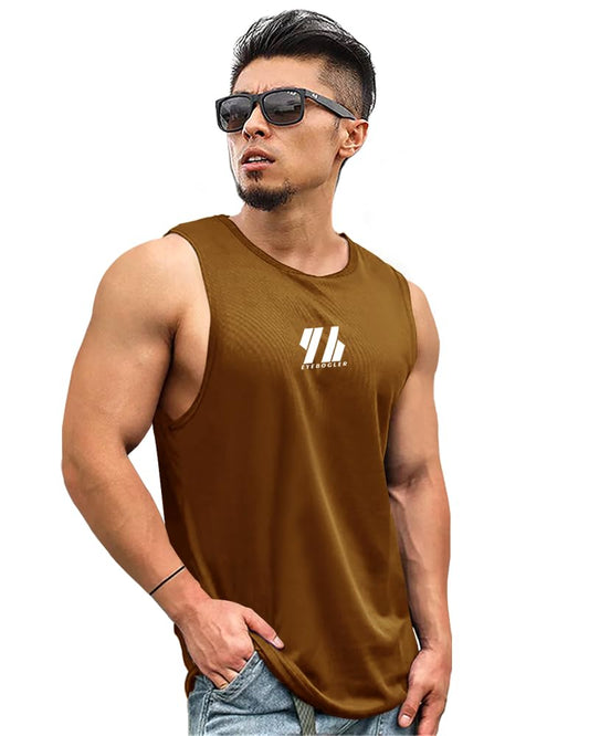 Eyebogler Mens Cotton Blend Vest Mustard