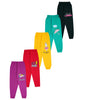 KYDA KIDS Girls Cotton Printed Regular Fit Track Pants (Pack of 2) Multicolour